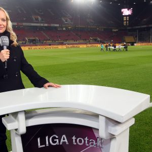 Valeska Homburg moderierte für Liga Total